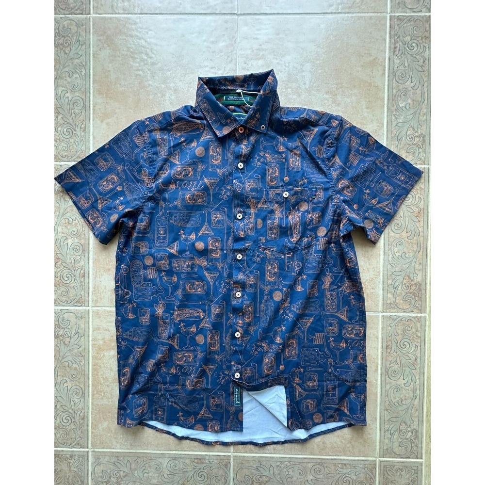 William Murray Tito's X Recipe For Success Golf Coral Button Down Size M - Picture 1 of 9